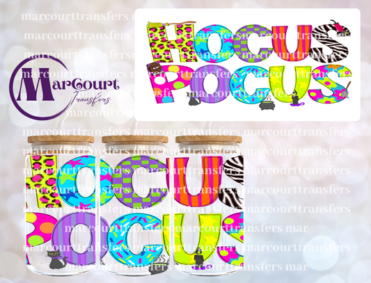 HOCUS POCUS LETTERS-16 0Z-UV DTF CUP WRAP
