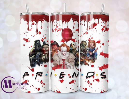 HORROR FRIENDS-SKINNY TUMBLER TRANSFER