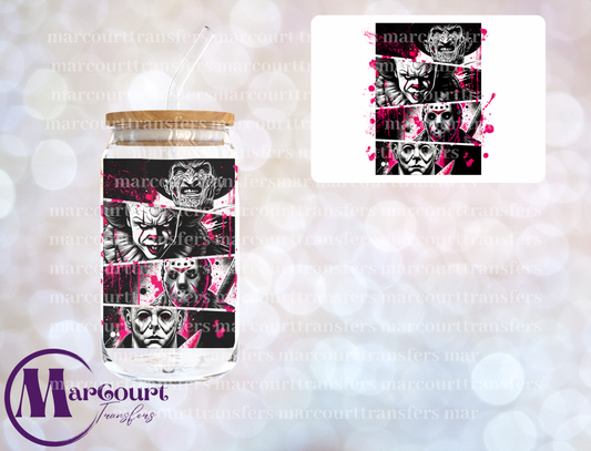 HORROR GUYS PINK-DECAL-UV DTF CUP WRAP