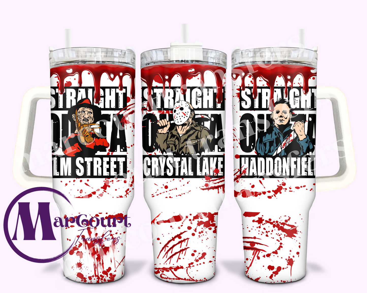 HORROR MOVIE GUYS-40 0Z-UV DTF CUP WRAP