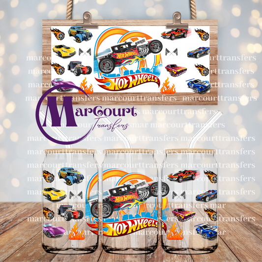 HOT WHEELS-16 0Z-UV DTF CUP WRAP