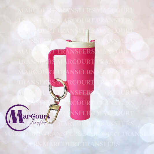 Mini Tumbler Keychain-HOT PINK