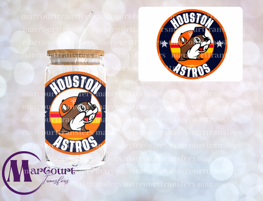 HOUSTON ASTROS BUCCEE BEAVER-DECAL-UV DTF CUP WRAP