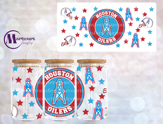 HOUSTON OILERS-16 0Z-UV DTF CUP WRAP