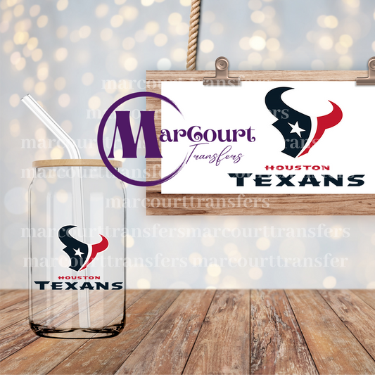 HOUSTON TEXANS DECAL-UV DTF CUP WRAP