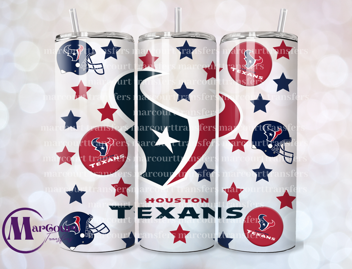 HOUSTON TEXANS-SKINNY TUMBLER TRANSFER