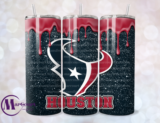 HOUSTON TEXANS-SKINNY TUMBLER TRANSFER