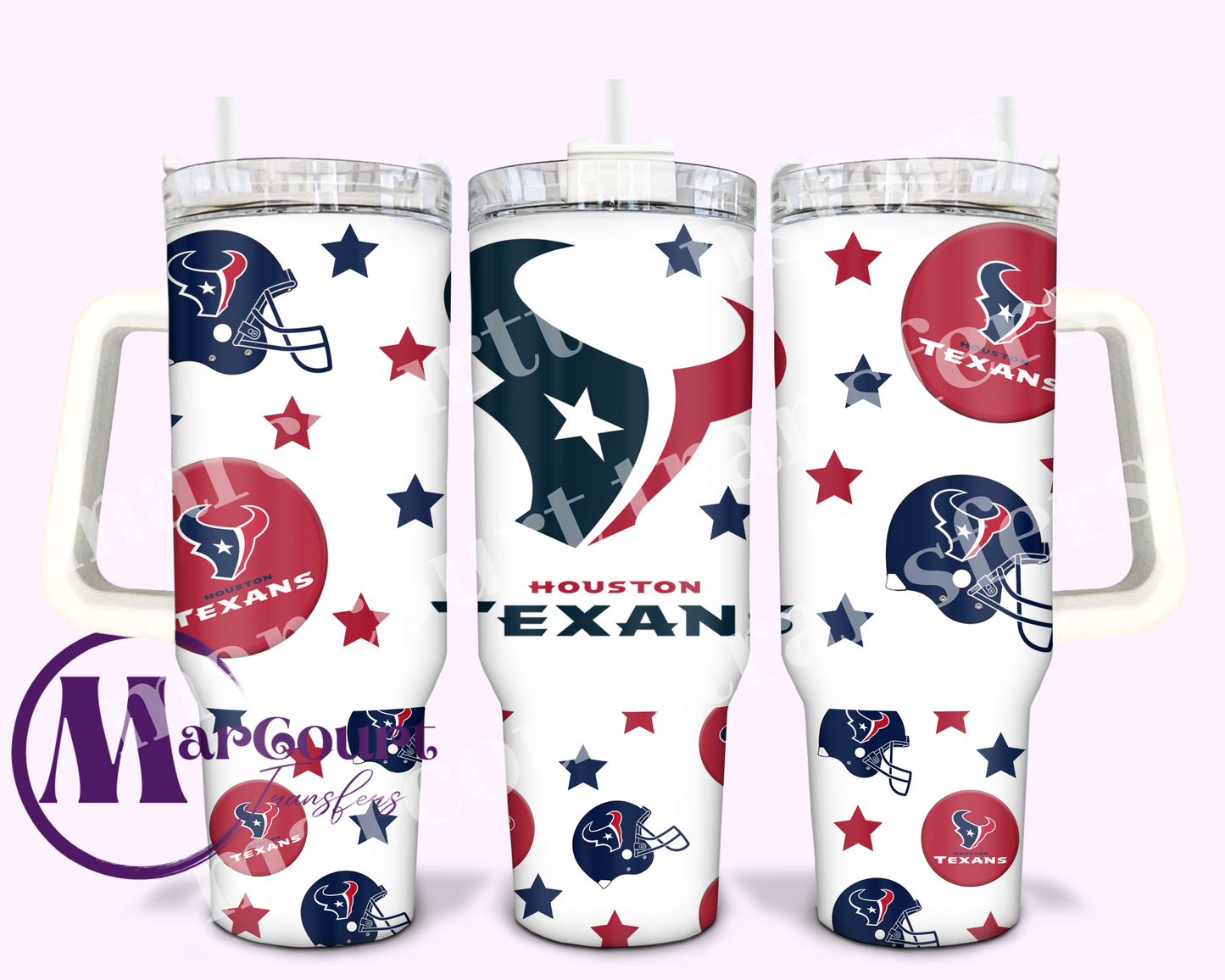 HOUSTON TEXANS-40 0Z-UV DTF CUP WRAP