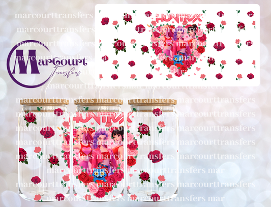 HUNTRIX VALENTINES-16 0Z-UV DTF CUP WRAP