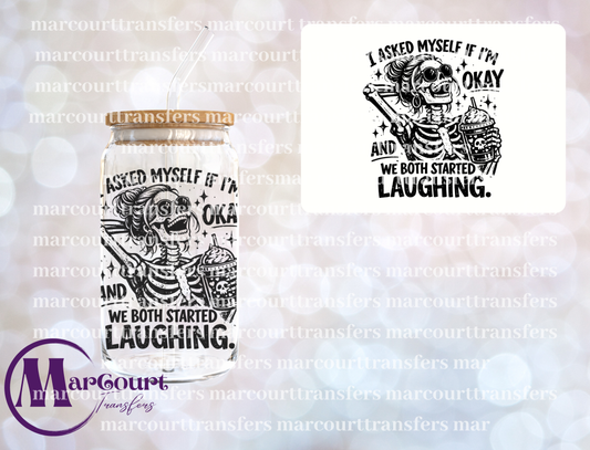 I ASKED MYSELF IF I'M OK-UV DTF CUP WRAP
