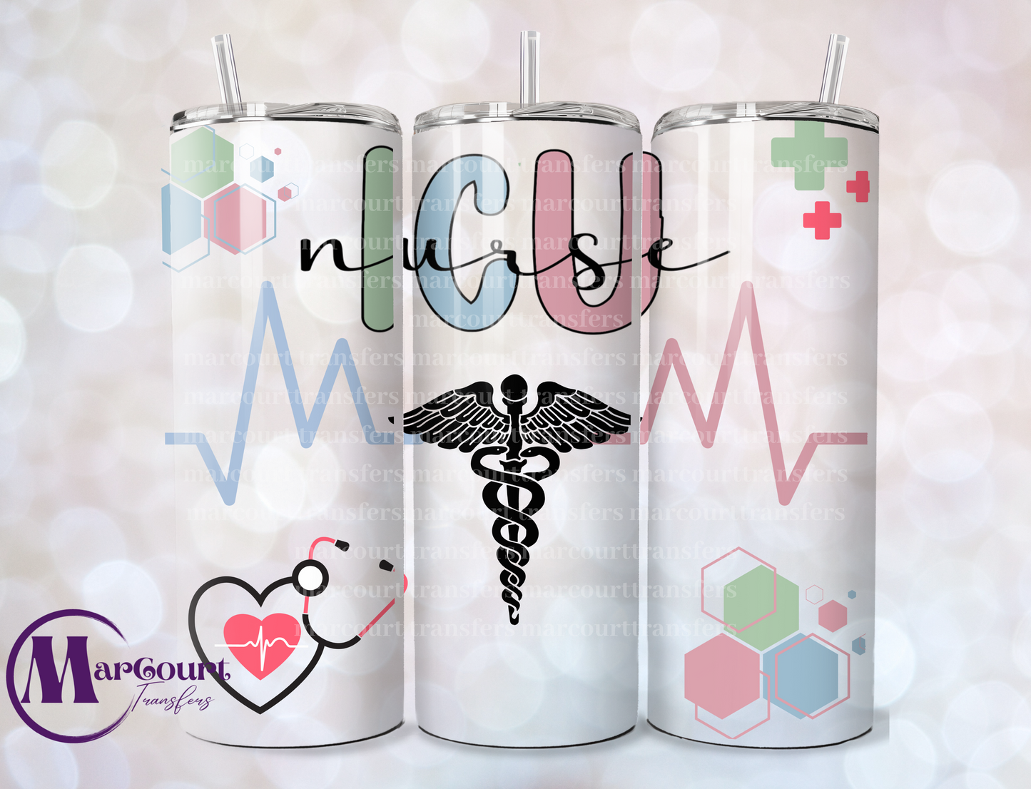 ICU NURSE-20 OZ-UV DTF CUP WRAP