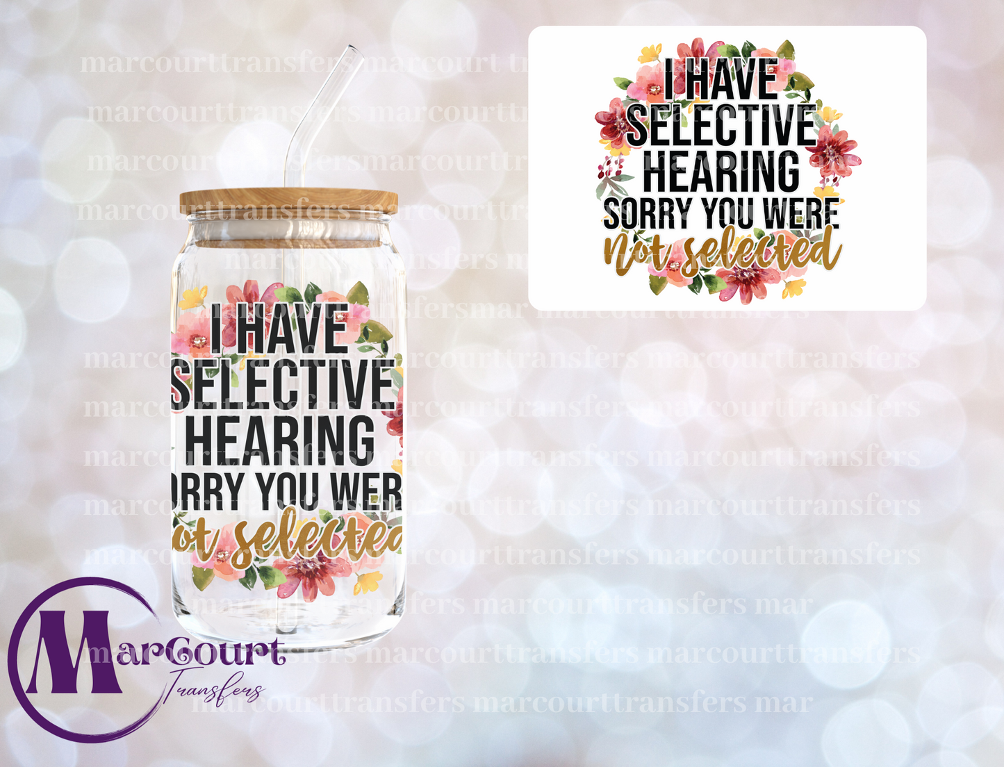 I HAVE SELECTED HEARING-DECAL-UV DTF CUP WRAP