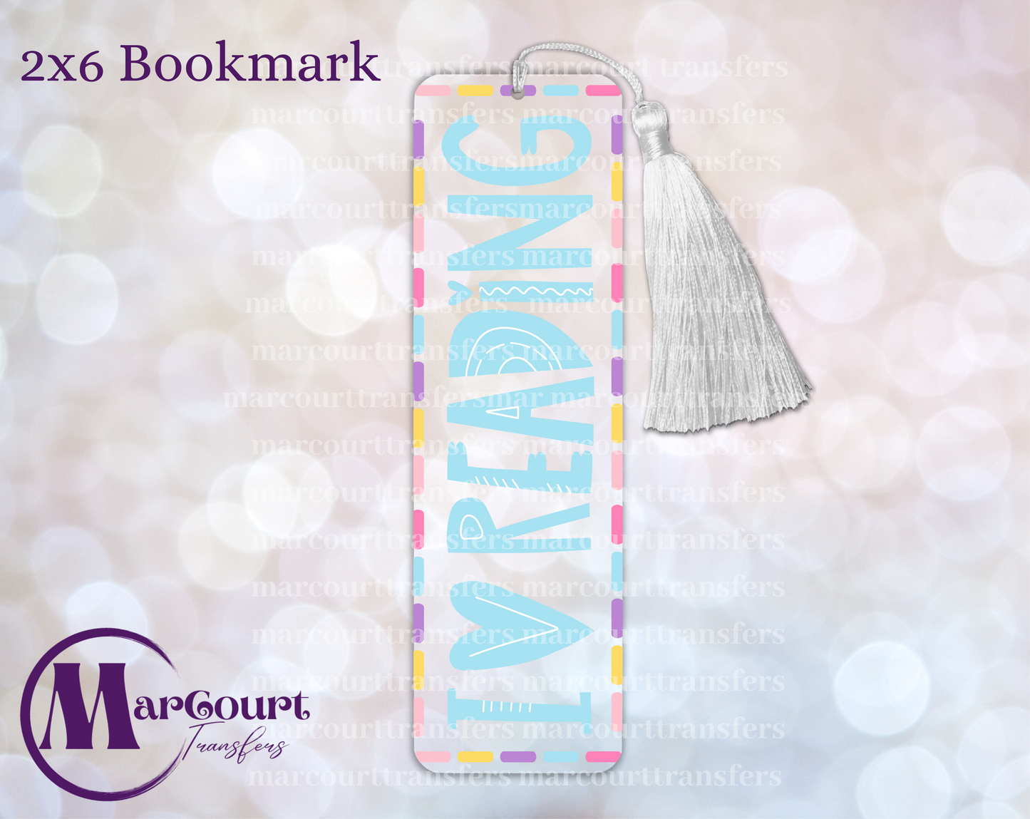 I LOVE READING-UV BOOKMARK