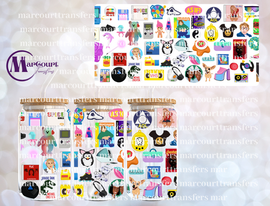 IN MY 90S ERA-16 0Z-UV DTF CUP WRAP