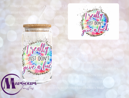 I REALLY DON'T GIVE AN F-DECAL-UV DTF CUP WRAP