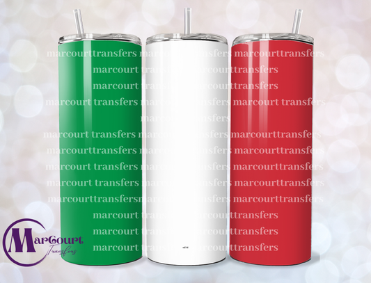 ITALY FLAG 20-SKINNY TUMBLER TRANSFER