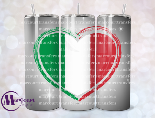 ITALY HEART-20 OZ-UV DTF CUP WRAP