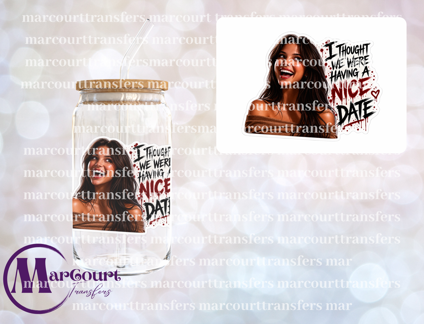 I THOUGHT WE WERE HAVING A NICE TIME-UV DTF CUP WRAP
