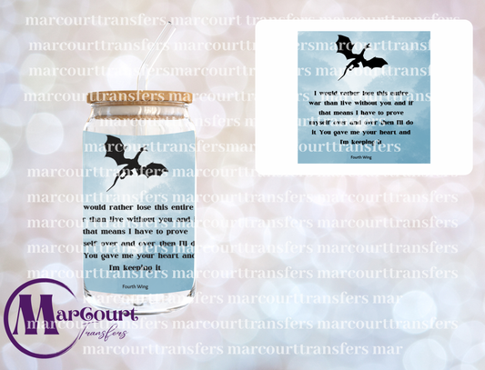 I WOULD RATHER LOSE THE ENTIRE WAR-DECAL-UV DTF CUP WRAP