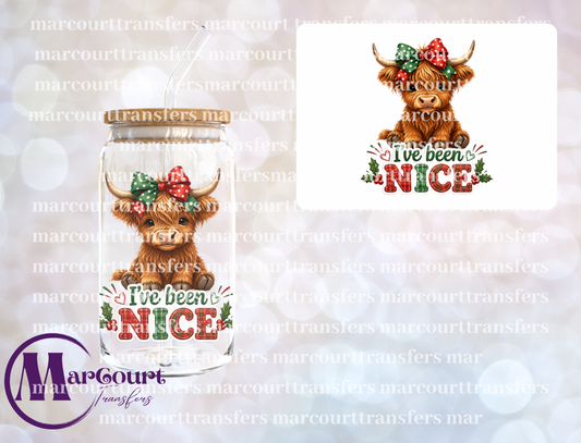 I'VE BEEN NICE HIGHLAND-UV DTF CUP WRAP