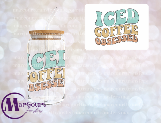 ICED COFFEE OBSESSED-DECAL-UV DTF CUP WRAP