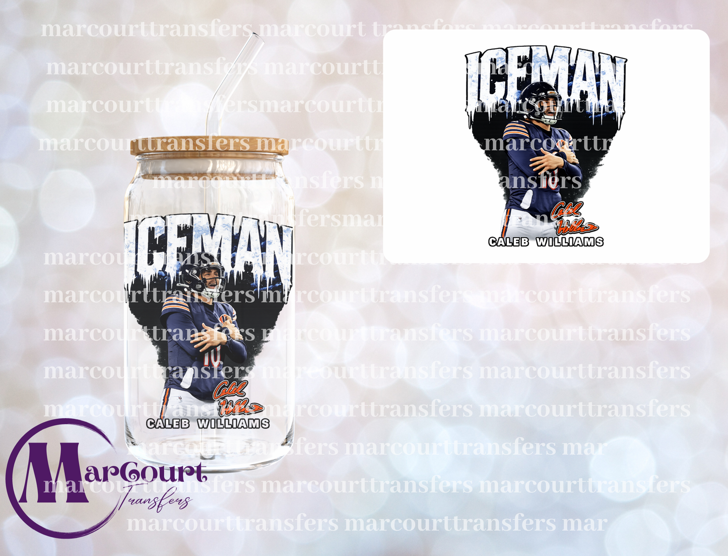 ICEMAN CALEB WILLIAMS-DECAL-UV DTF CUP WRAP