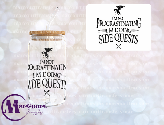 I'M NOT PROCRASTINATING-DECAL-UV DTF CUP WRAP