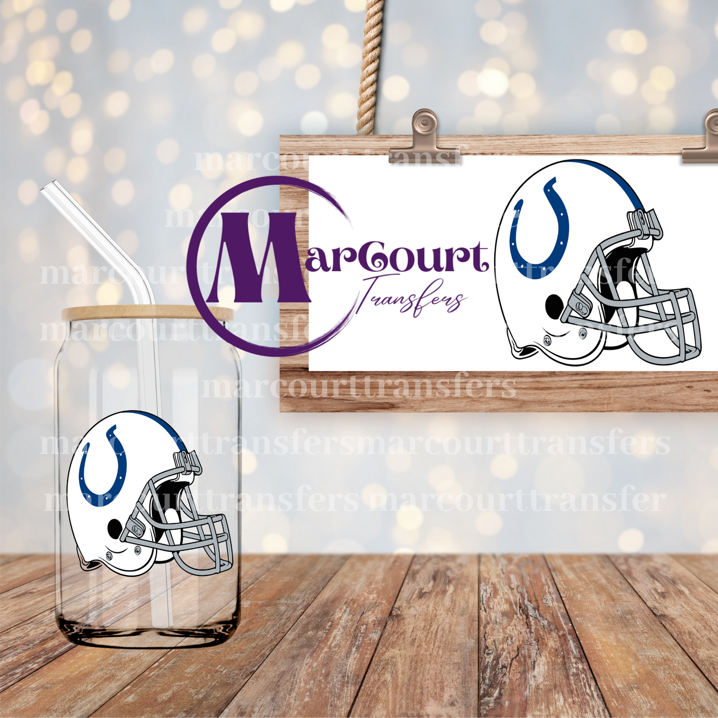 INDIANAPOLIS COLTS-DECAL-UV DTF CUP WRAP