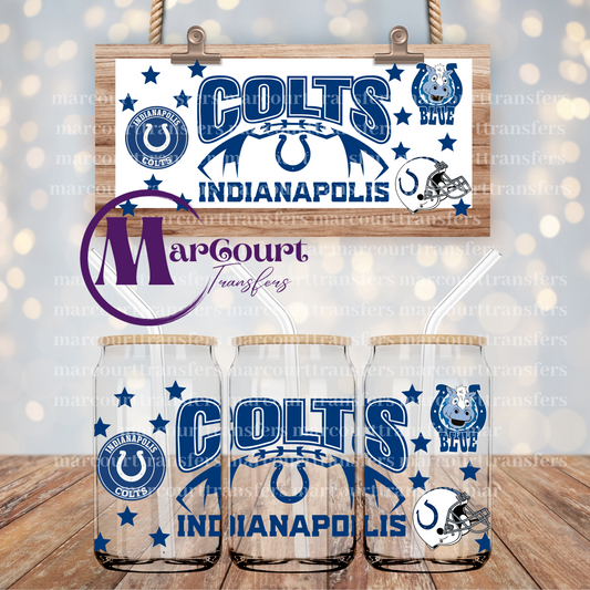 INDIANAPOLIS COLTS-16 OZ- UV DTF CUP WRAP