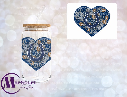 INDIANAPOLIS COLTS HEART DECAL-UV DTF CUP WRAP