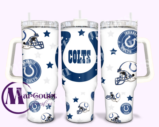 INDIANAPOLIS COLTS-40 0Z-UV DTF CUP WRAP