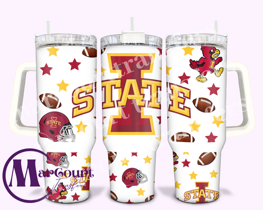 IOWA STATE (40)-40 0Z-UV DTF CUP WRAP