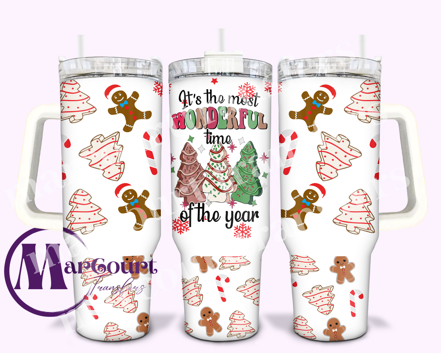 IT'S THE MOST WONDERFUL TIME OF THE YEAR -40 0Z-UV DTF CUP WRAP