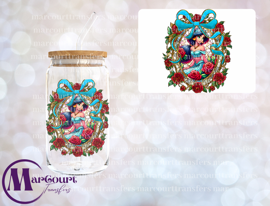 JASMINE ROSES MIRROR -DECAL-UV DTF CUP WRAP