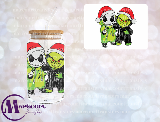JACK AND GRINCH-DECAL-UV DTF CUP WRAP