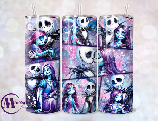 JACK AND SALLY COSMO-SKINNY TUMBLER TRANSFER