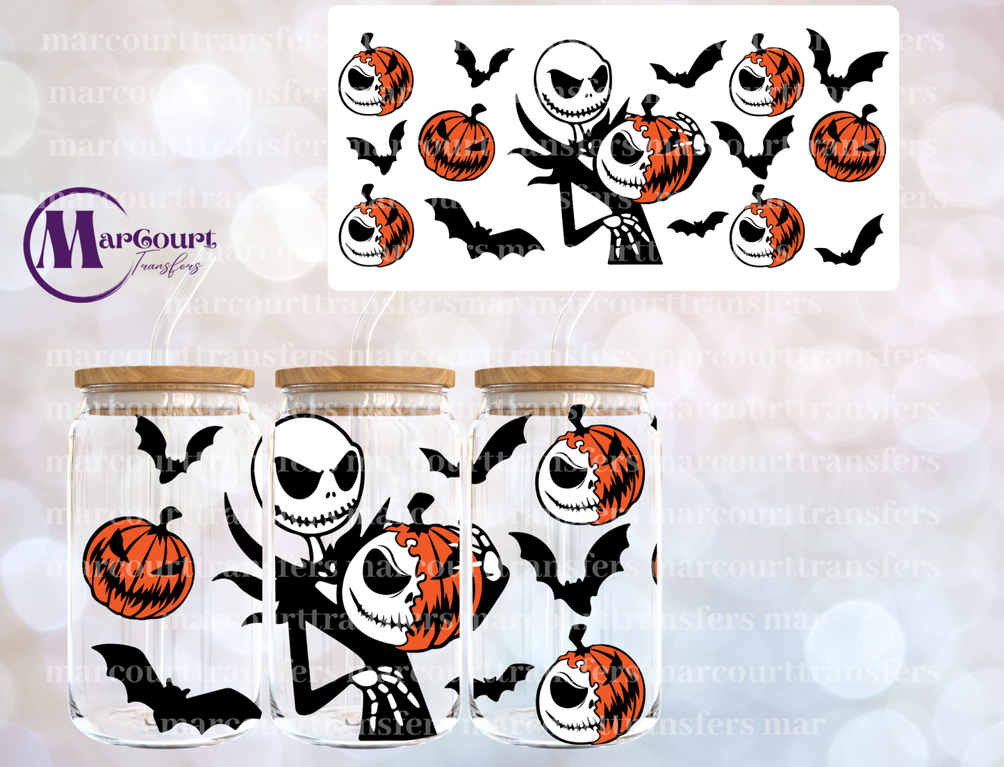 JACK AS JACK O LANTERN-16 0Z-UV DTF CUP WRAP