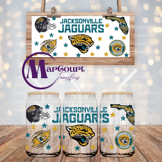 JACKSONVILLE JAGUARS-16 OZ- UV DTF CUP WRAP