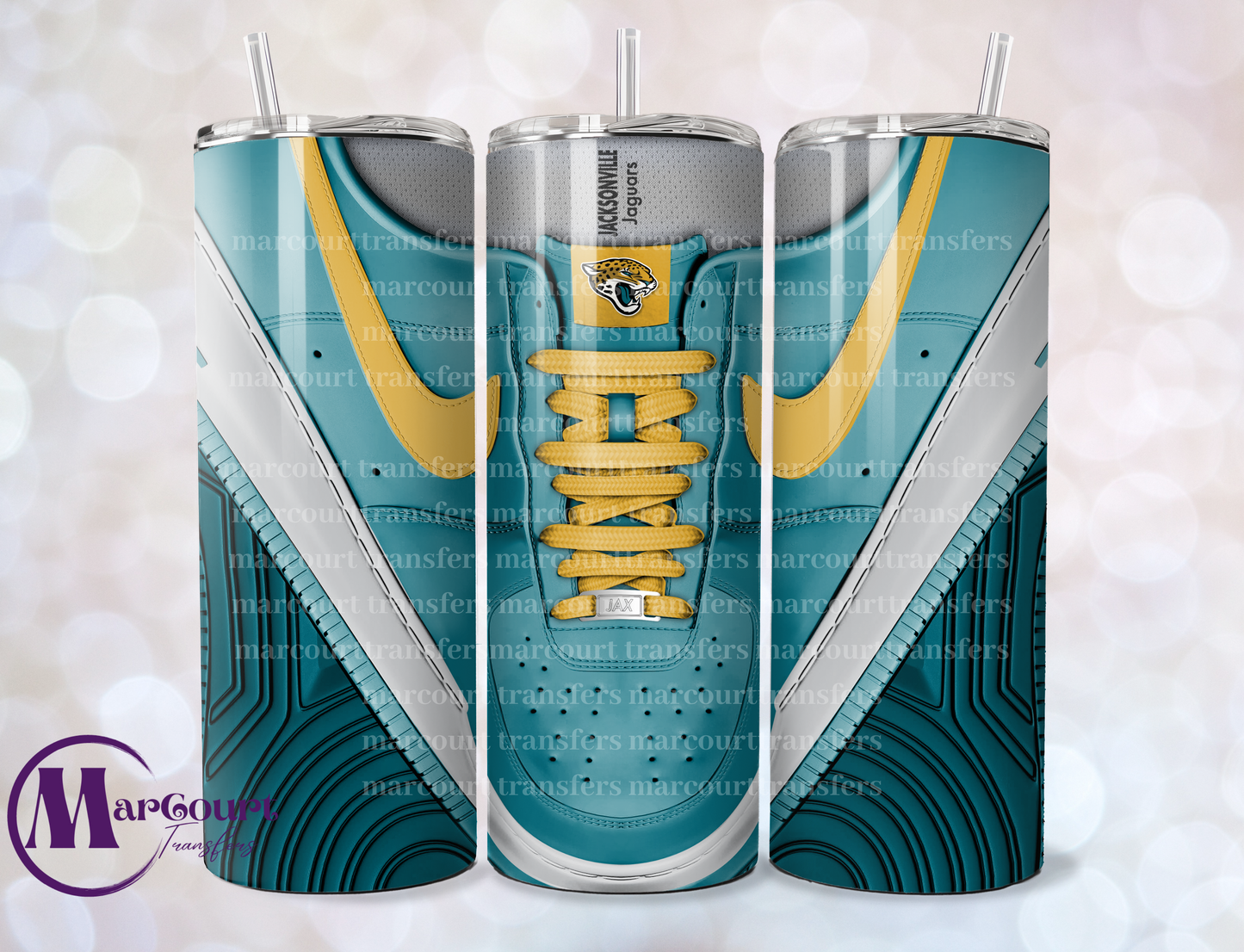 JACKSONVILLE JAGUARS AIR FORCE 1-SKINNY UV DTF TRANSFER