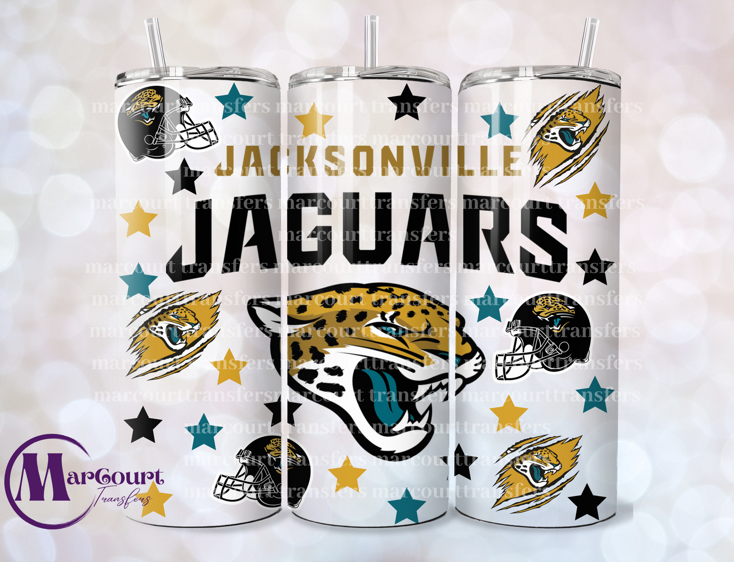 JACKSONVILLE JAGUARS-SKINNY TUMBLER TRANSFER