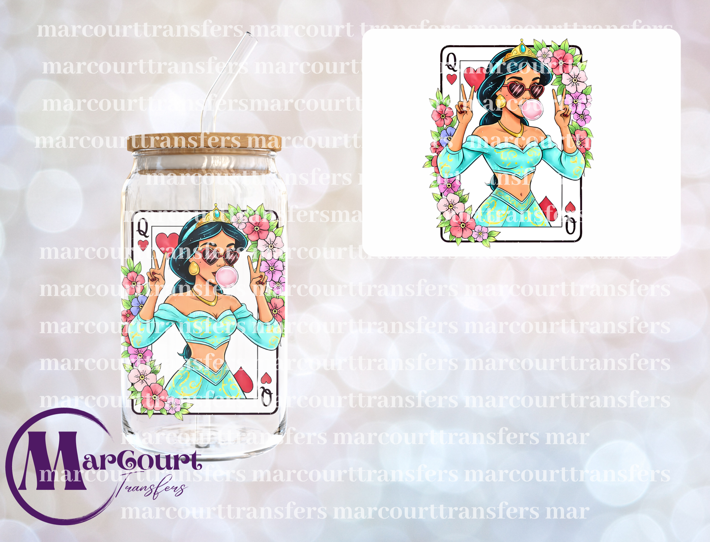 JASMINE CARD-UV DTF CUP WRAP