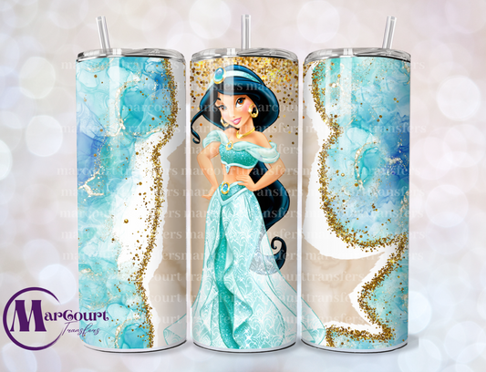 JASMINE GLITTER-SKINNY TUMBLER TRANSFER