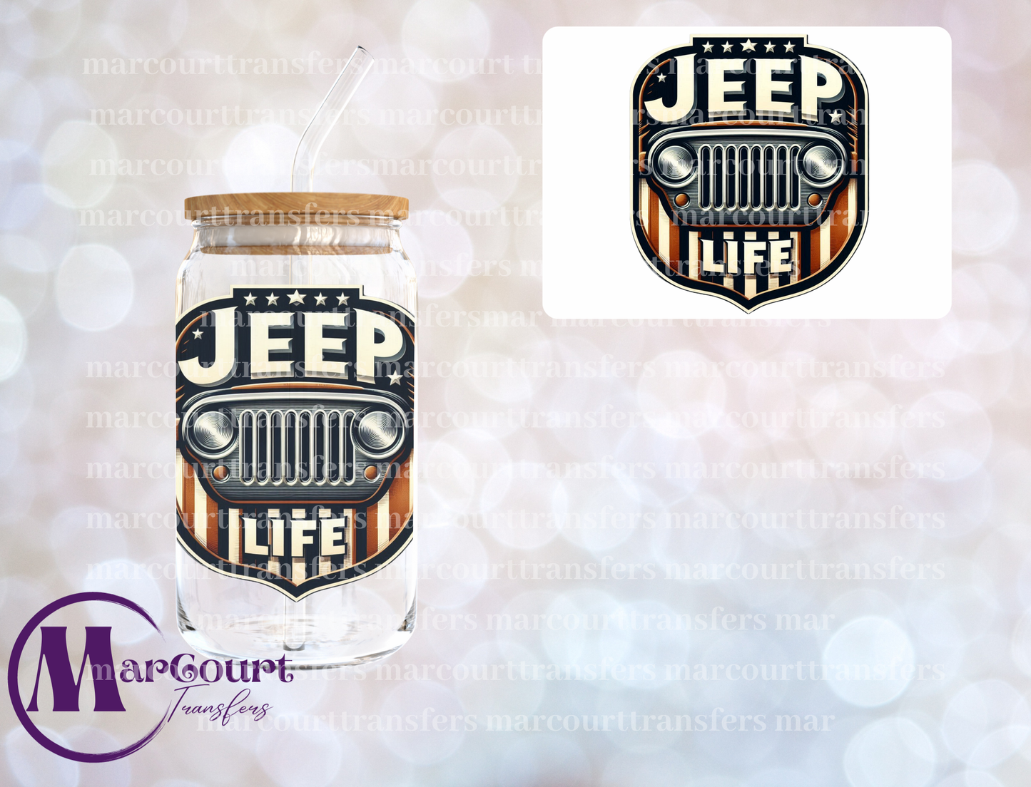 JEEP LIFE-DECAL-UV DTF CUP WRAP