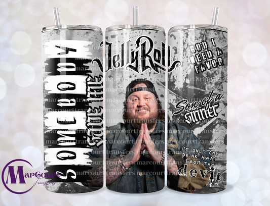 JELLY ROLL-SKINNY TUMBLER TRANSFER