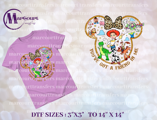 DTF-JESSE YOU'VE GOT A FRIEND IN ME MOUSE HEAD