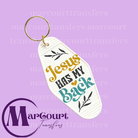 JESUS HAS MY BACK-KEYCHAIN-DECAL-UV DTF