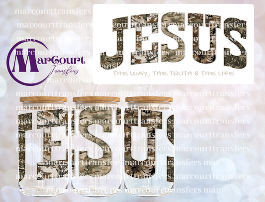 JESUS THE WAY THE TRUTH AND THE LIFE-16 0Z-UV DTF CUP WRAP