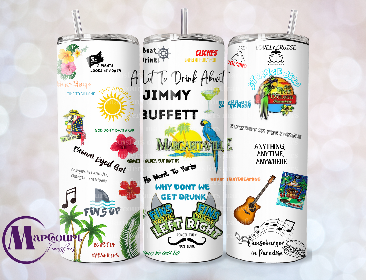 JIMMY BUFFET-SKINNY TUMBLER TRANSFER