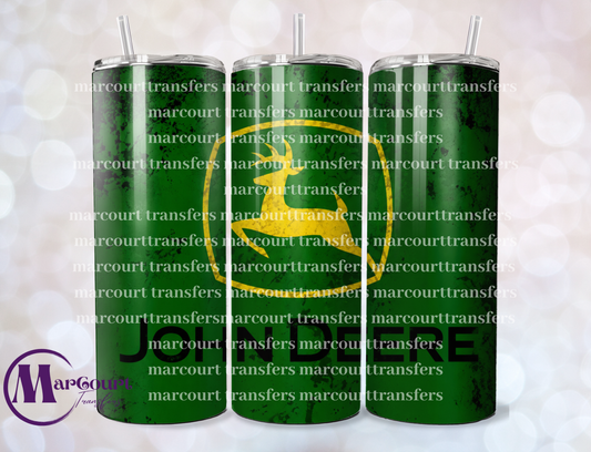 JOHN DEERE DARK GREEN-SKINNY TUMBLER TRANSFER (SUBLIMATION)