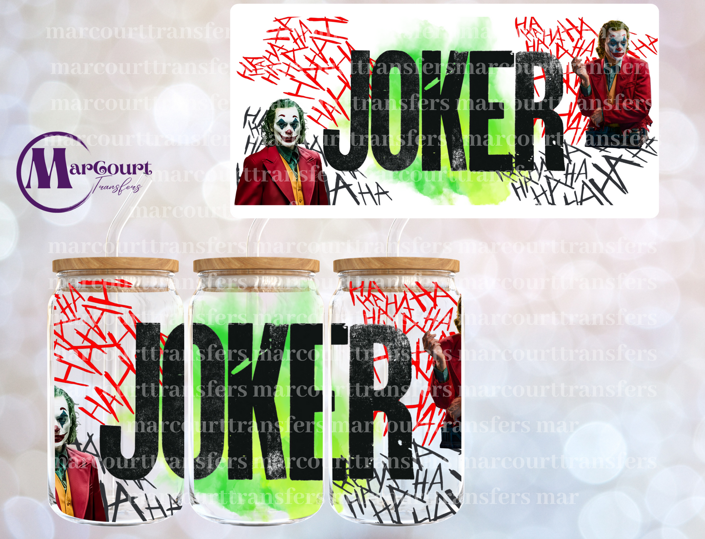 JOKER MOVIE 1-16 0Z-UV DTF CUP WRAP